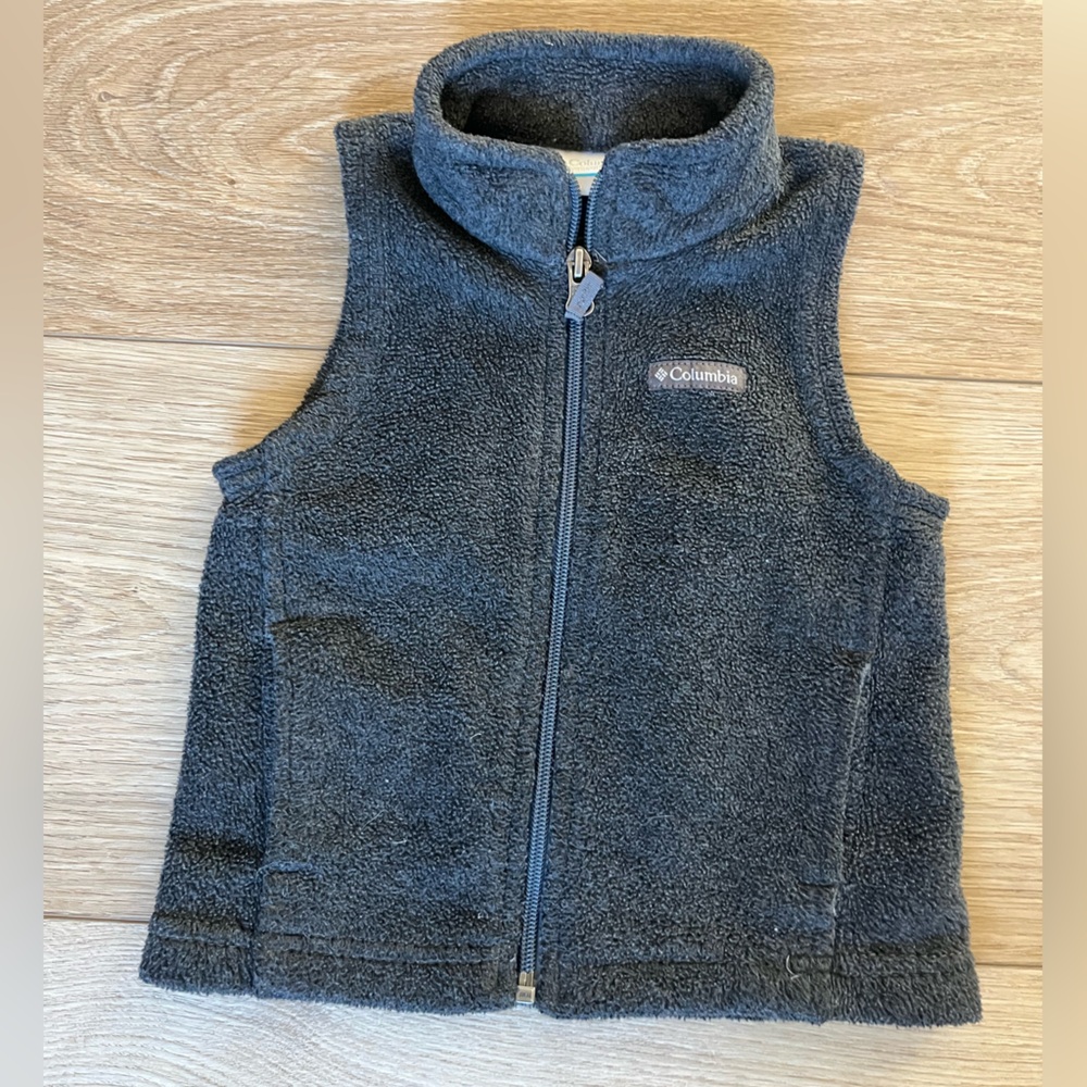 Columbia 2T Girls/Boys Gray Fleece Vest
